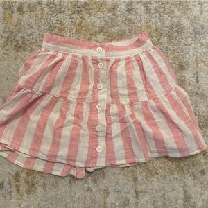 GAP Kids Pink and White Striped Skirt